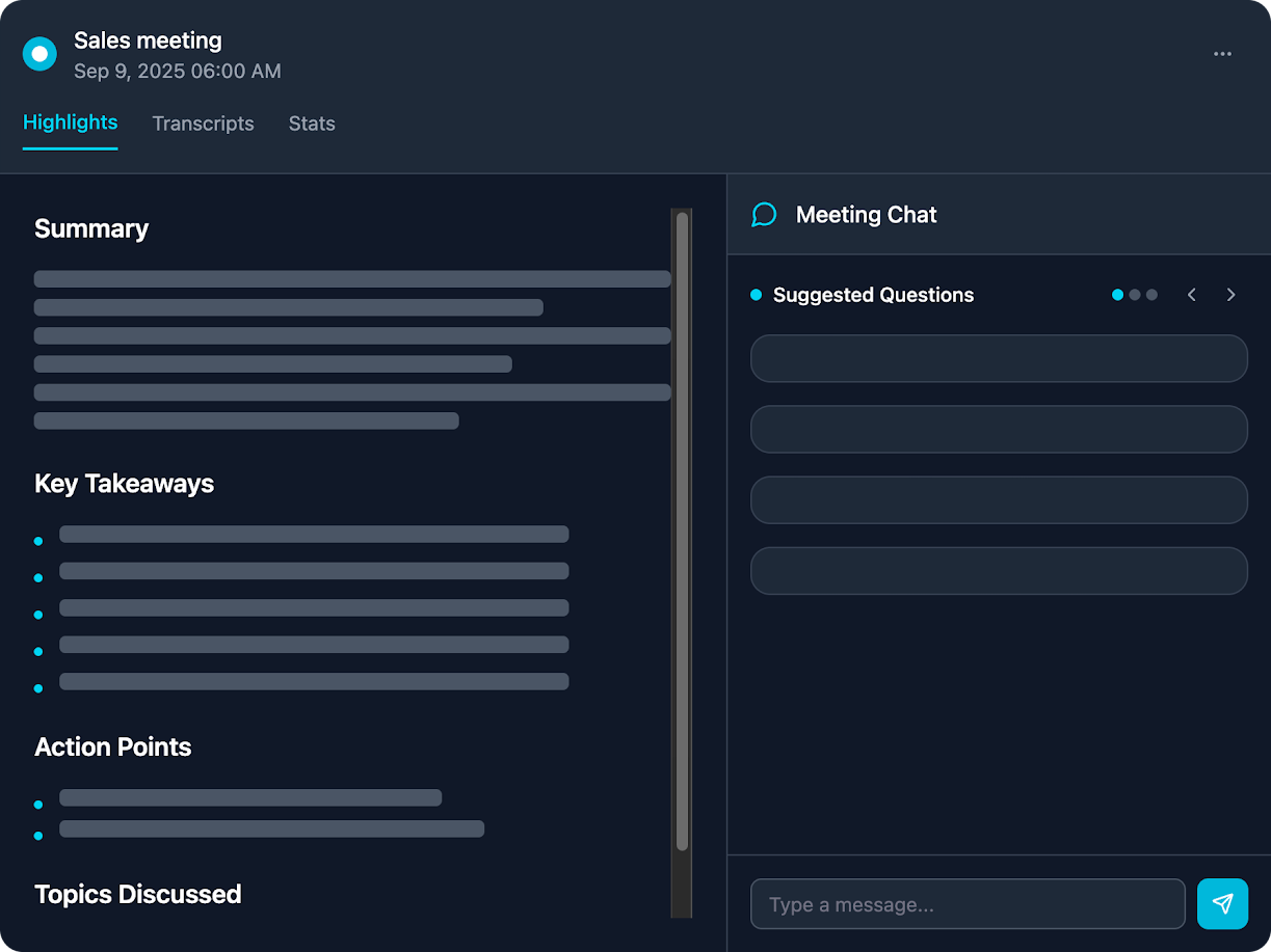 Automation and instant summaries