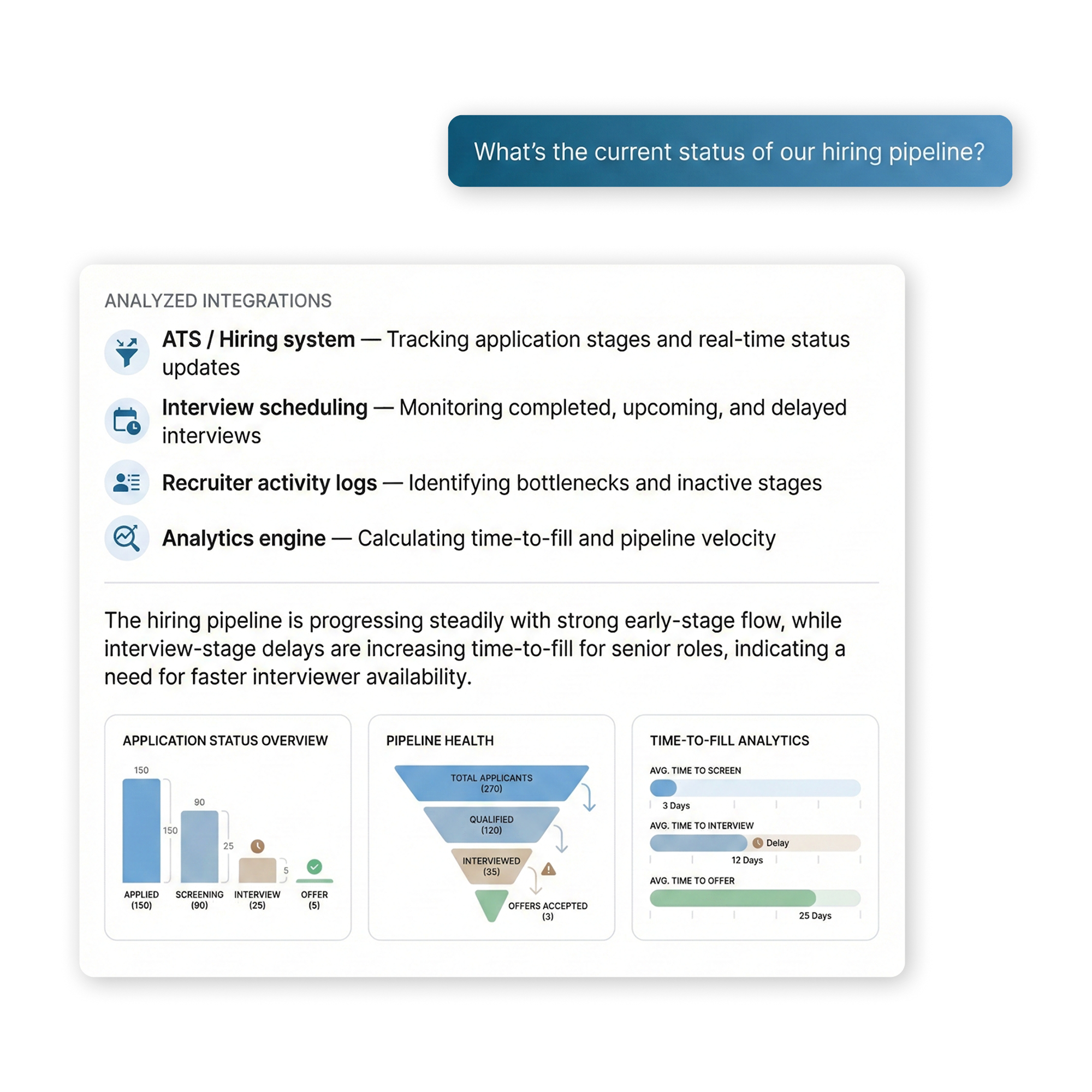Track application status